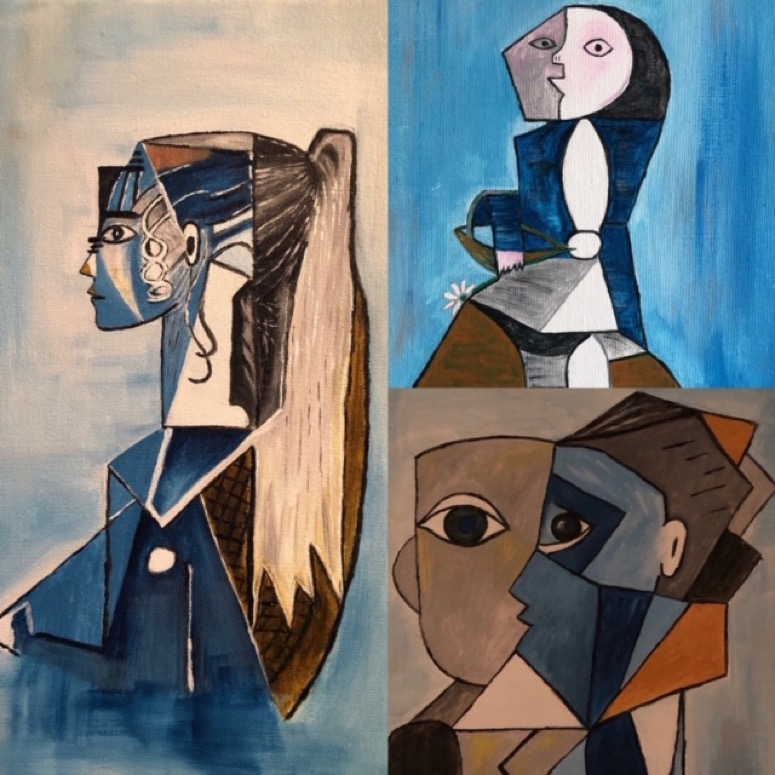 Picasso inspirert collage